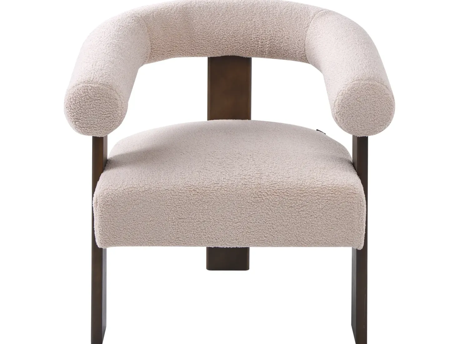Set da salotto ILBRO Bouclé Marrone scuro/Beige