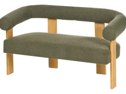 Set da salotto ILBRO Bouclé Verde/Marrone chiaro