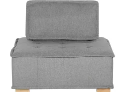 Set da salotto modulare 4 posti TIBRO Tessuto Grigio