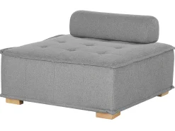 Set da salotto modulare 4 posti TIBRO Tessuto Grigio