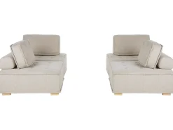 Set da salotto modulare 4 posti TIBRO Tessuto Beige chiaro