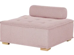 Set da salotto modulare 4 posti TIBRO Tessuto Rosa