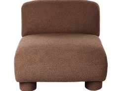 Set da salotto modulare 4 posti MJALBI Bouclé Marrone