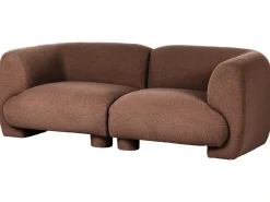 Set da salotto modulare 4 posti MJALBI Bouclé Marrone
