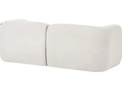 Set da salotto modulare 4 posti MJALBI Bouclé Bianco sporco con ottomana