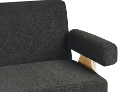 Set da salotto TAMRE Bouclé Nero/Marrone chiaro
