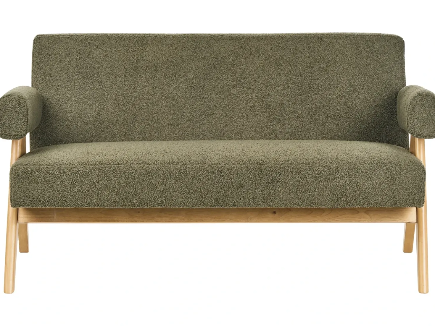Set da salotto TAMRE Bouclé Verde/Marrone chiaro