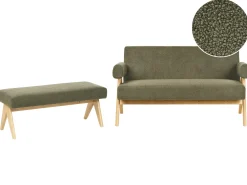 Set da salotto TAMRE Bouclé Verde/Marrone chiaro