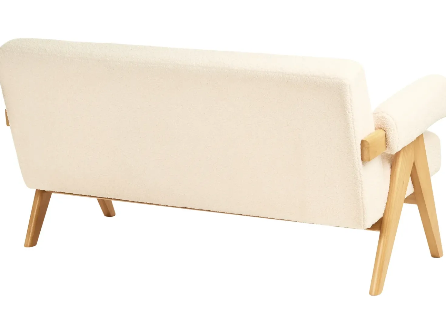 Set da salotto TAMRE Bouclé Bianco sporco/Marrone chiaro