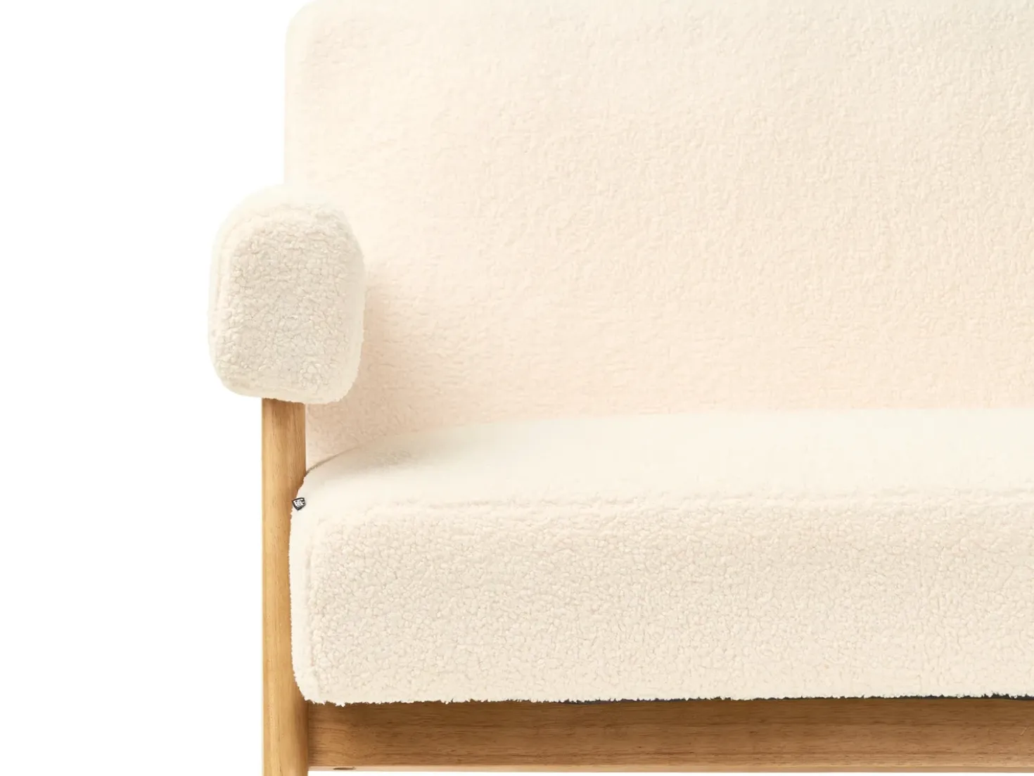 Set da salotto TAMRE Bouclé Bianco sporco/Marrone chiaro