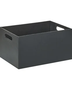 Set de 3 cutii LARSA Pelle sintetica Grigio grafite