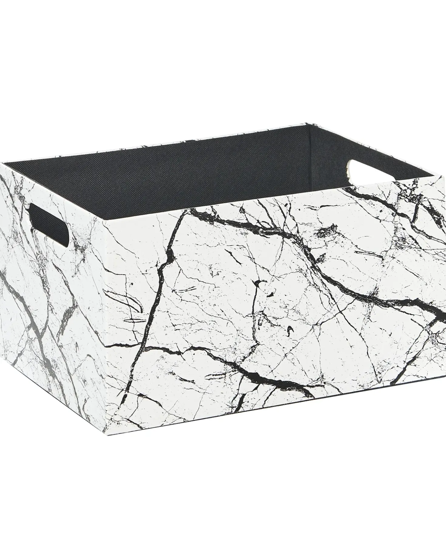 Set de 3 cutii LARSA Pelle sintetica Bianco