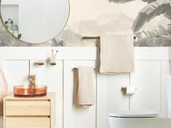 Set di 6 accessori da bagno TUMACO con barre e ganci per asciugamani Oro