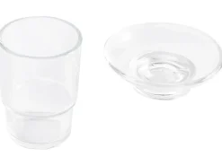 Set di 6 accessori da bagno TOCOPILLA con barre e ganci per asciugamani Argento