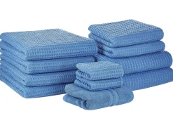 Set di 11 asciugamani AREORA Cotone Blu