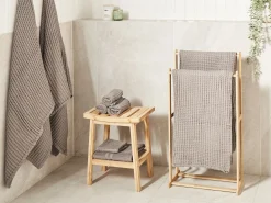 Set di 9 asciugamani AREORA Cotone Tortora