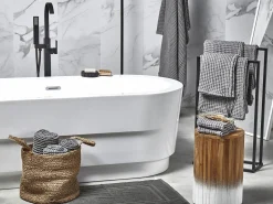 Set di 11 asciugamani AREORA Cotone Grigio chiaro