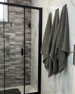 Set di 11 asciugamani ATAI Cotone Grigio