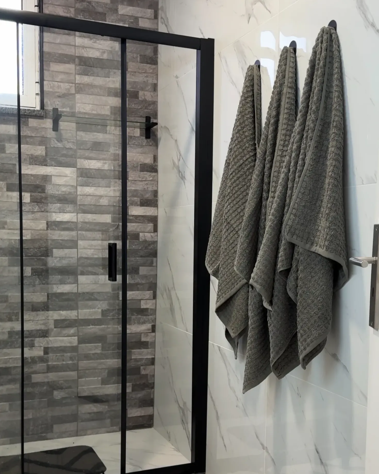 Set di 11 asciugamani ATAI Cotone Grigio