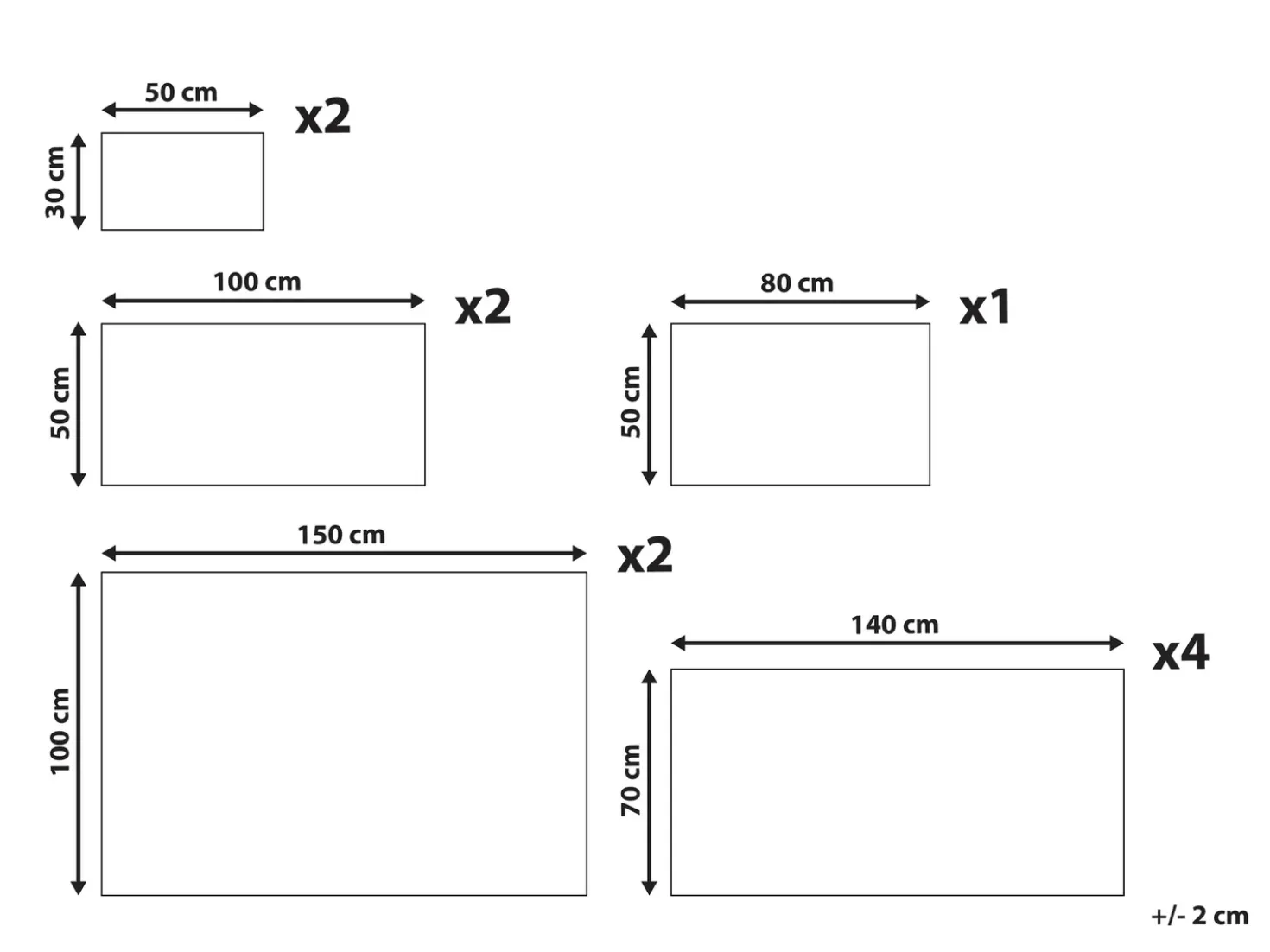 Set di 11 asciugamani ATAI Cotone Grigio