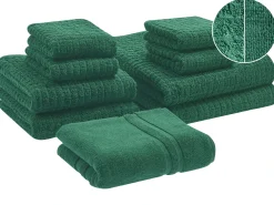 Set di 9 asciugamani ATAI Cotone Verde