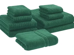 Set di 9 asciugamani ATAI Cotone Verde