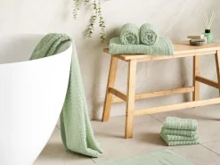 Set di 9 asciugamani ATAI Cotone Verde chiaro