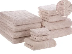 Set di 11 asciugamani ATAI Cotone Rosa