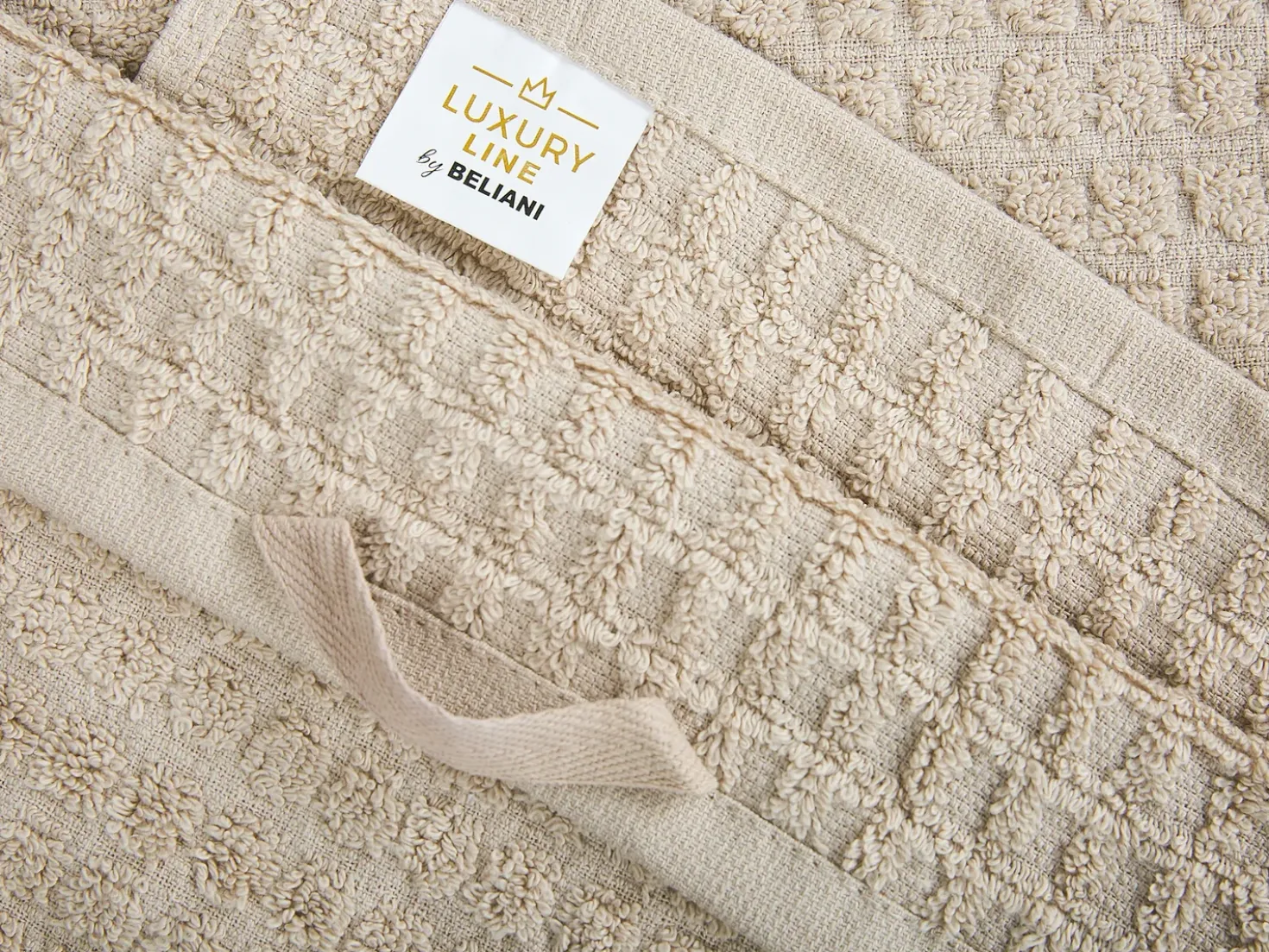 Set di 11 asciugamani ATAI Cotone Beige