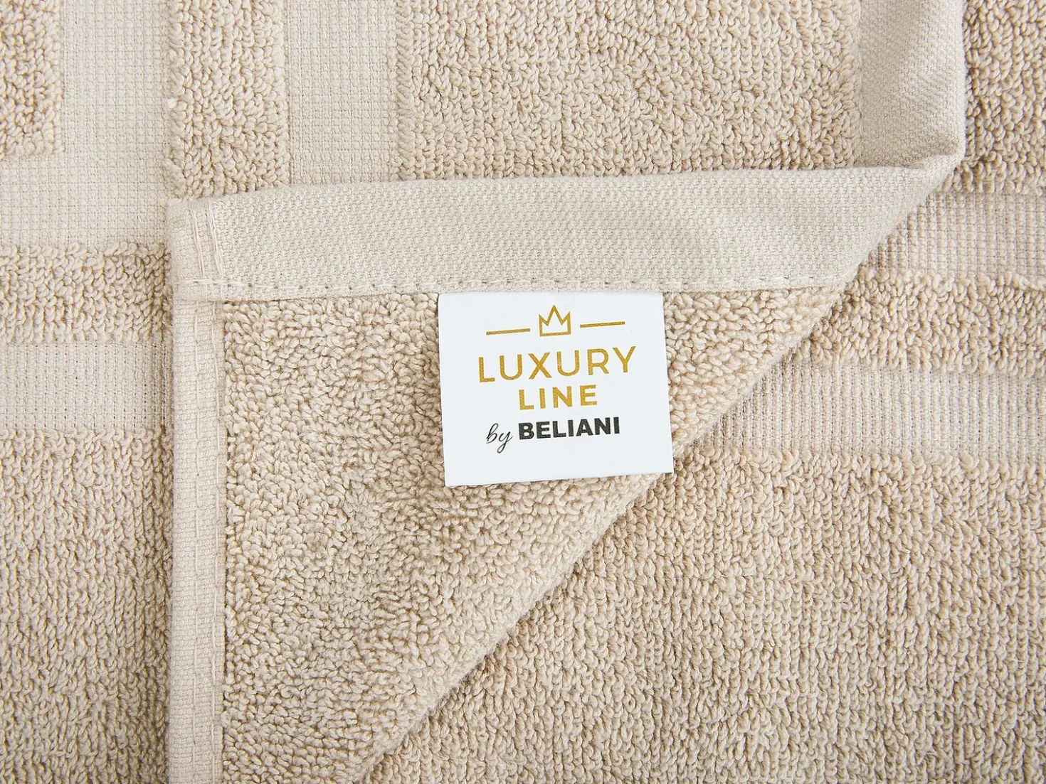 Set di 11 asciugamani ATAI Cotone Beige