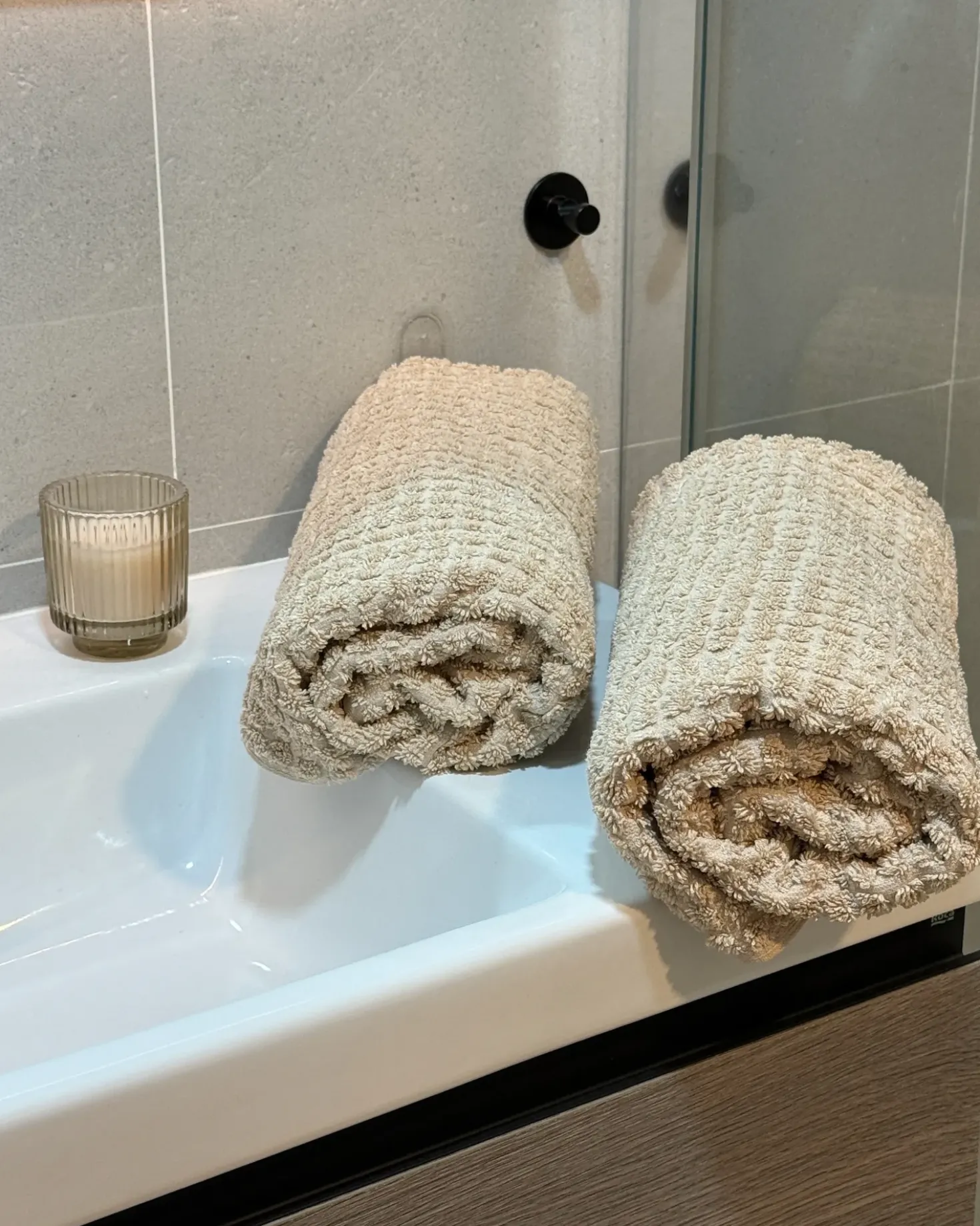 Set di 11 asciugamani ATAI Cotone Beige