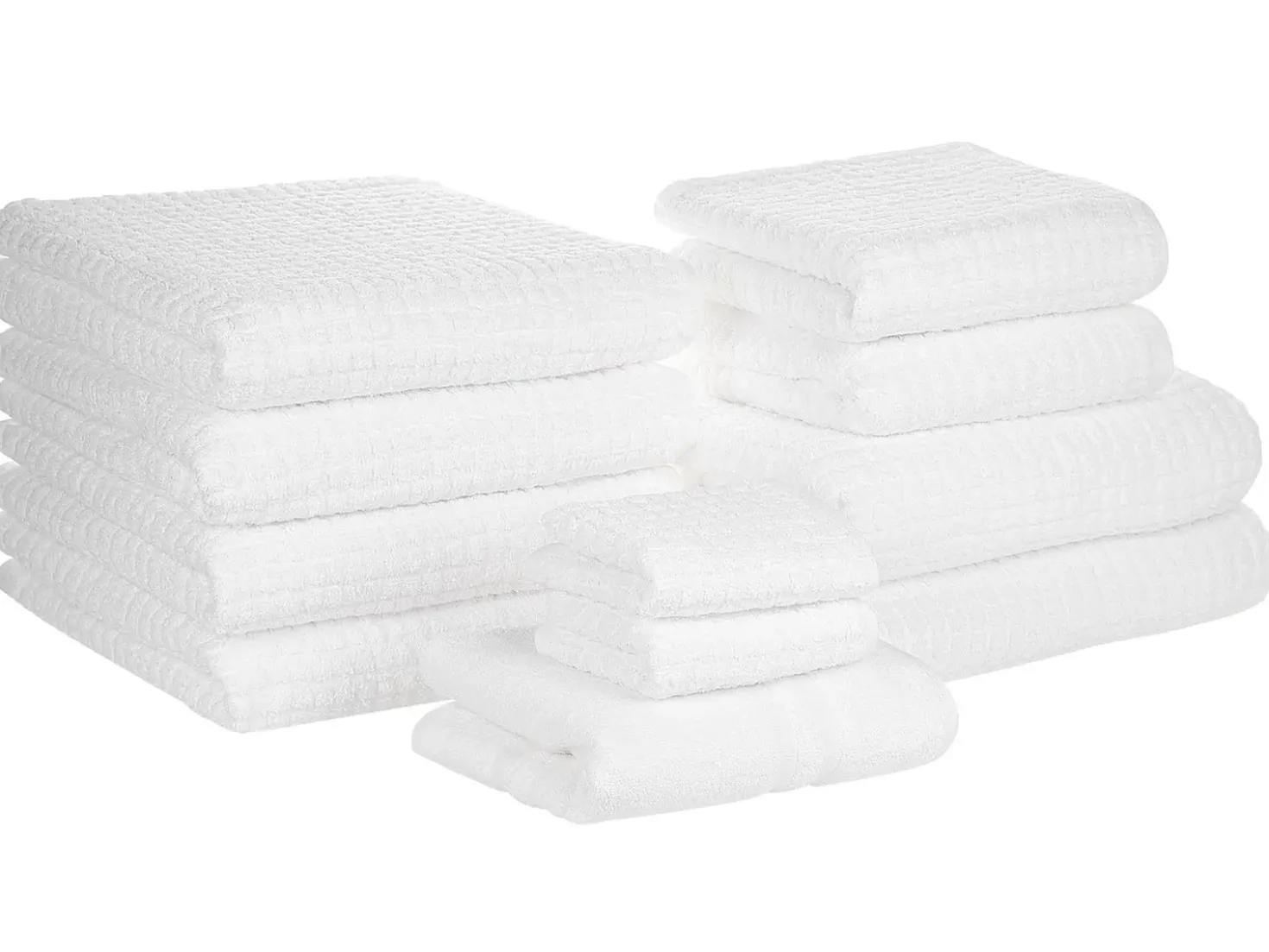 Set di 11 asciugamani ATAI Cotone Bianco