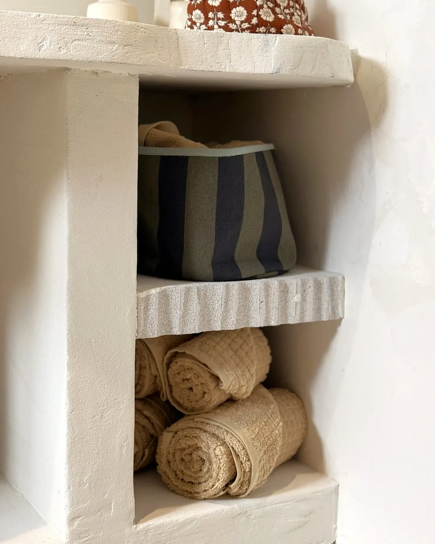 Set di 9 asciugamani ATAI Cotone Beige sabbia