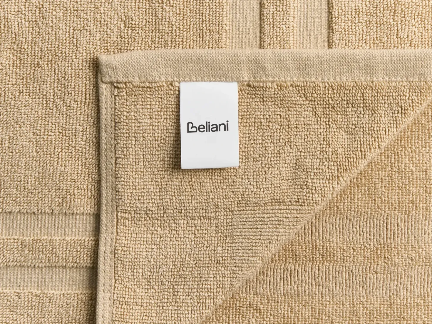 Set di 9 asciugamani ATAI Cotone Beige sabbia