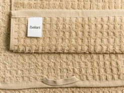 Set di 9 asciugamani ATAI Cotone Beige sabbia