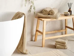 Set di 9 asciugamani ATAI Cotone Beige sabbia