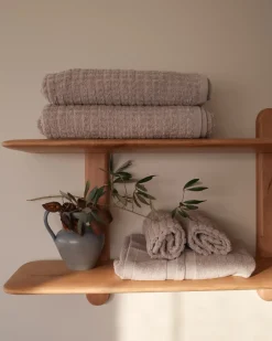 Set di 11 asciugamani ATAI Cotone Grigio chiaro