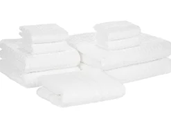 Set di 9 asciugamani ATAI Cotone Bianco