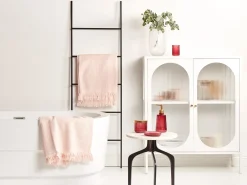 Set di 2 asciugamani ATIU Tessuto a spugna Rosa pastello