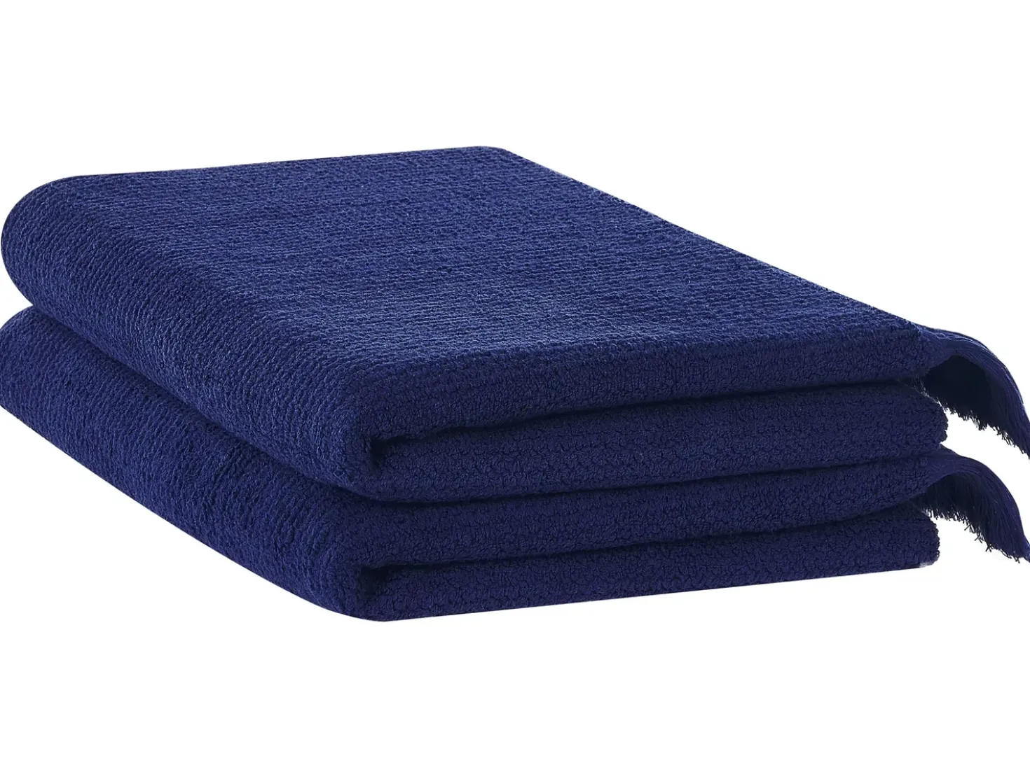 Set di 2 asciugamani ATIU Tessuto a spugna Blu marino