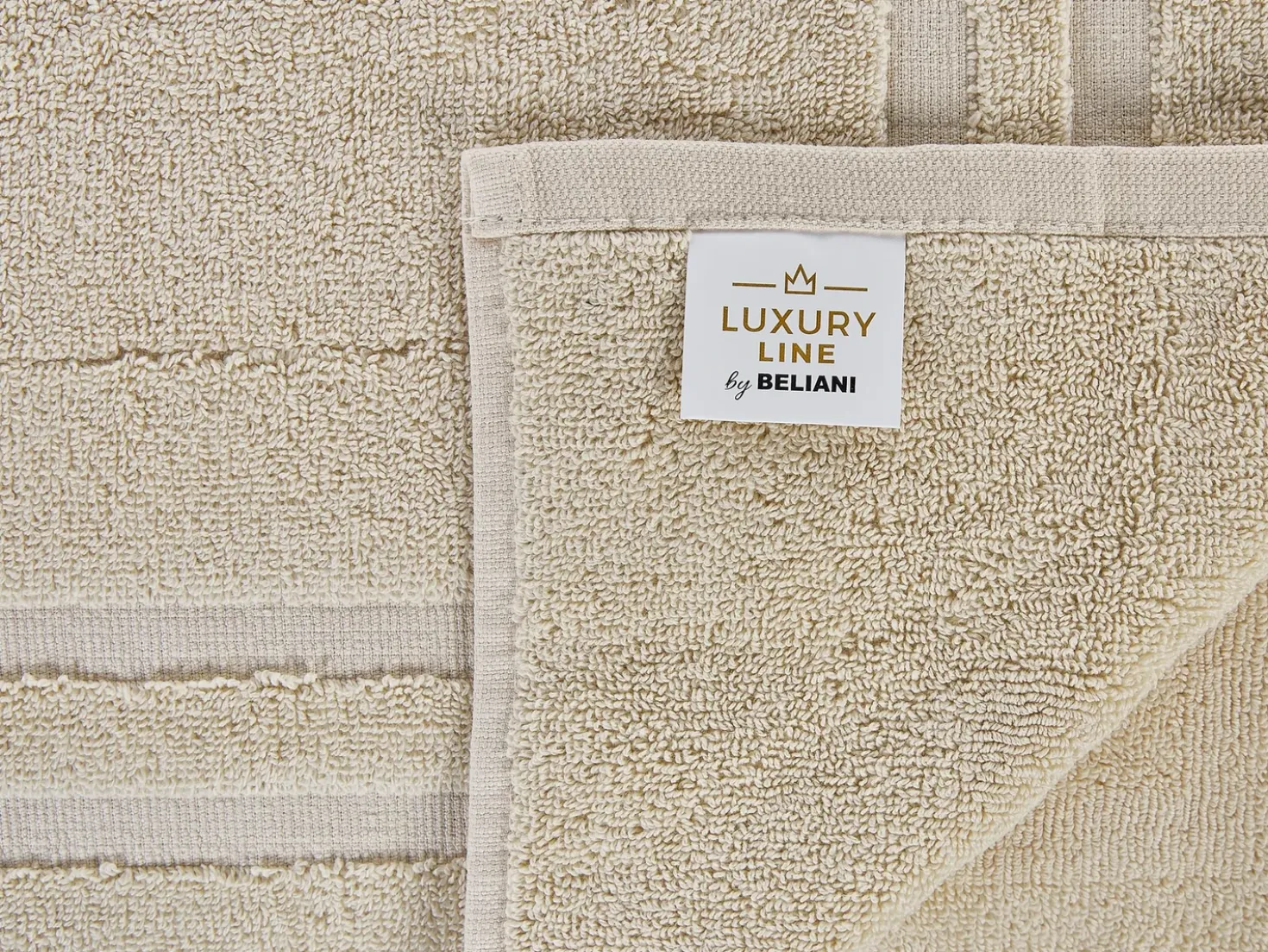 Set di 9 asciugamani ATIU Tessuto a spugna Beige