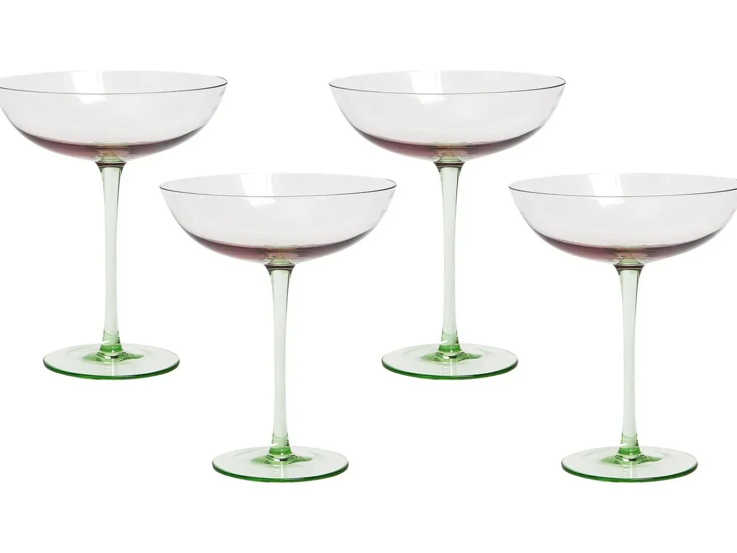 Set di 4 bicchieri da Martini DIOPSIDE 250 ml Rosa