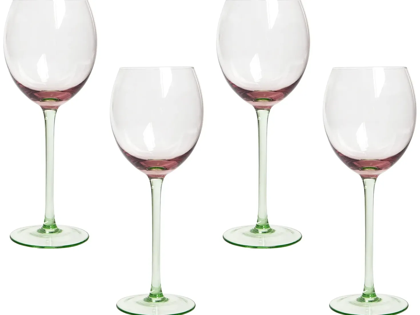 Set di 4 calici da vino DIOPSIDE 360 ml Rosa