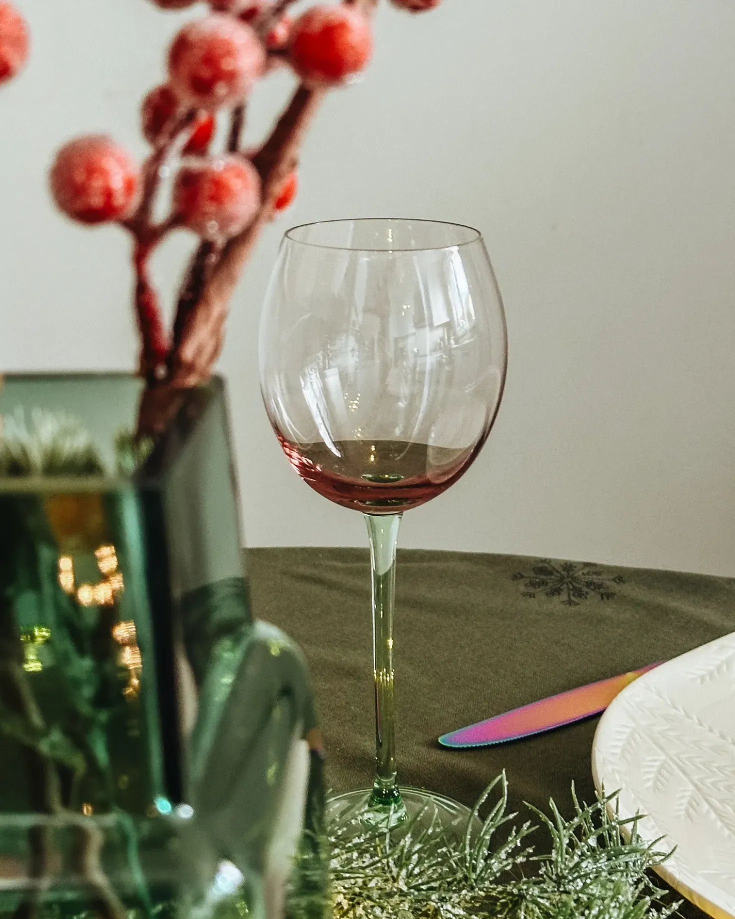 Set di 4 calici da vino DIOPSIDE 360 ml Rosa