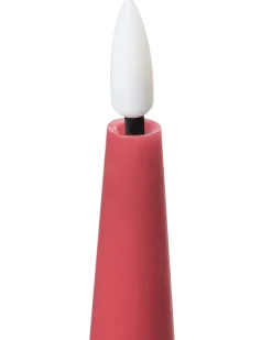 Set di 6 candele LED AURUM 28 cm Rosso