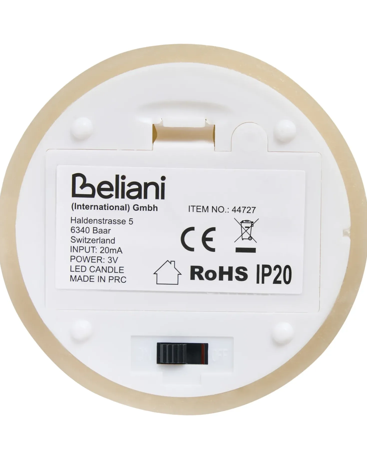 Set di 6 candele LED BRAISE 10/13/15 cm Beige