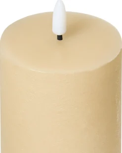 Set di 6 candele LED BRAISE 10/13/15 cm Beige