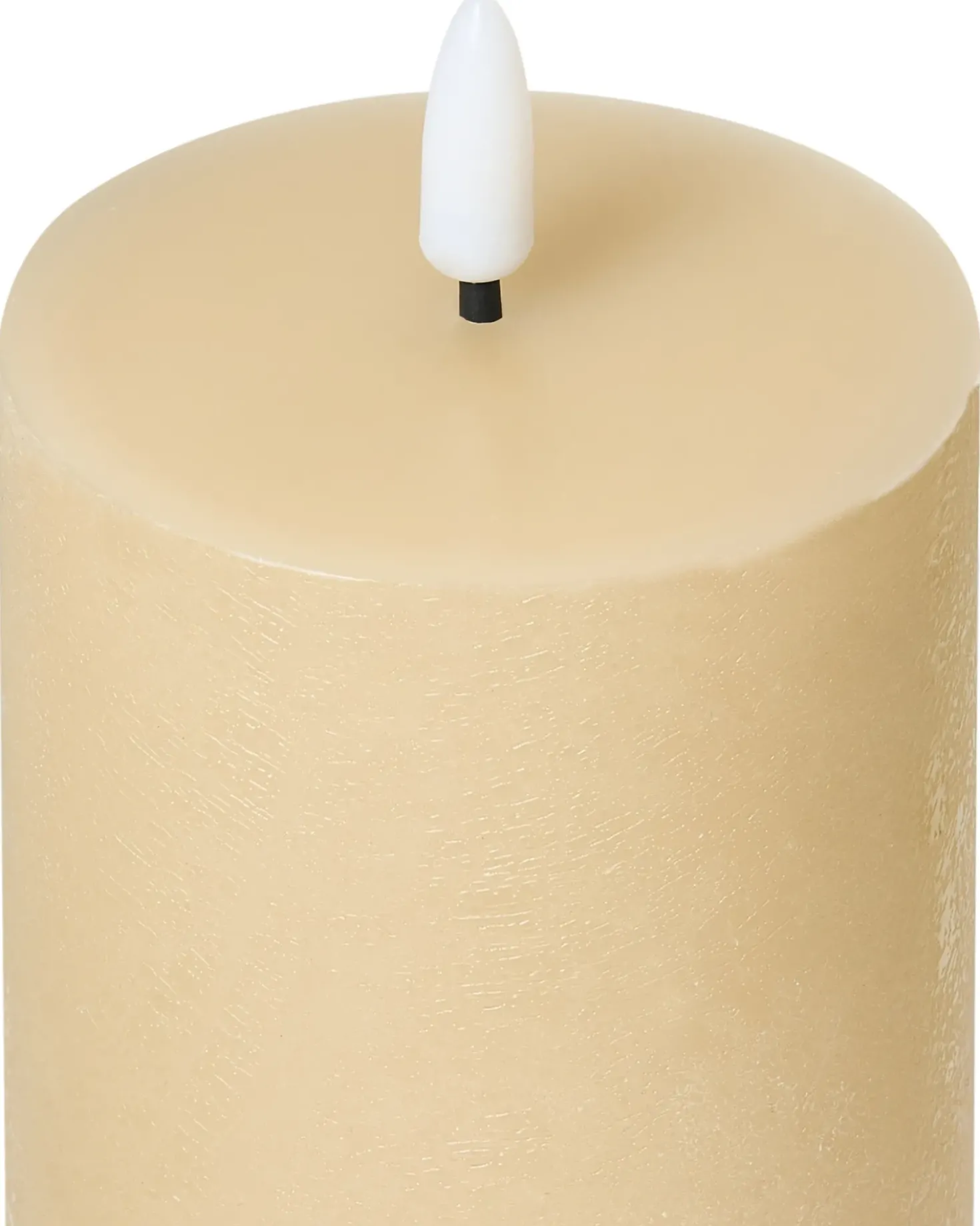Set di 6 candele LED BRAISE 10/13/15 cm Beige
