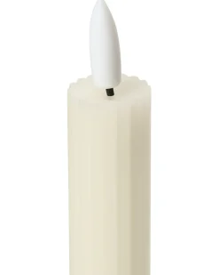 Set di 6 candele LED SAPHIR 24 cm Bianco sporco