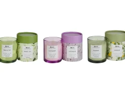 Set di 3 Candele Profumate COLORFUL BARREL Cera di Soia Note fresche Note floreali